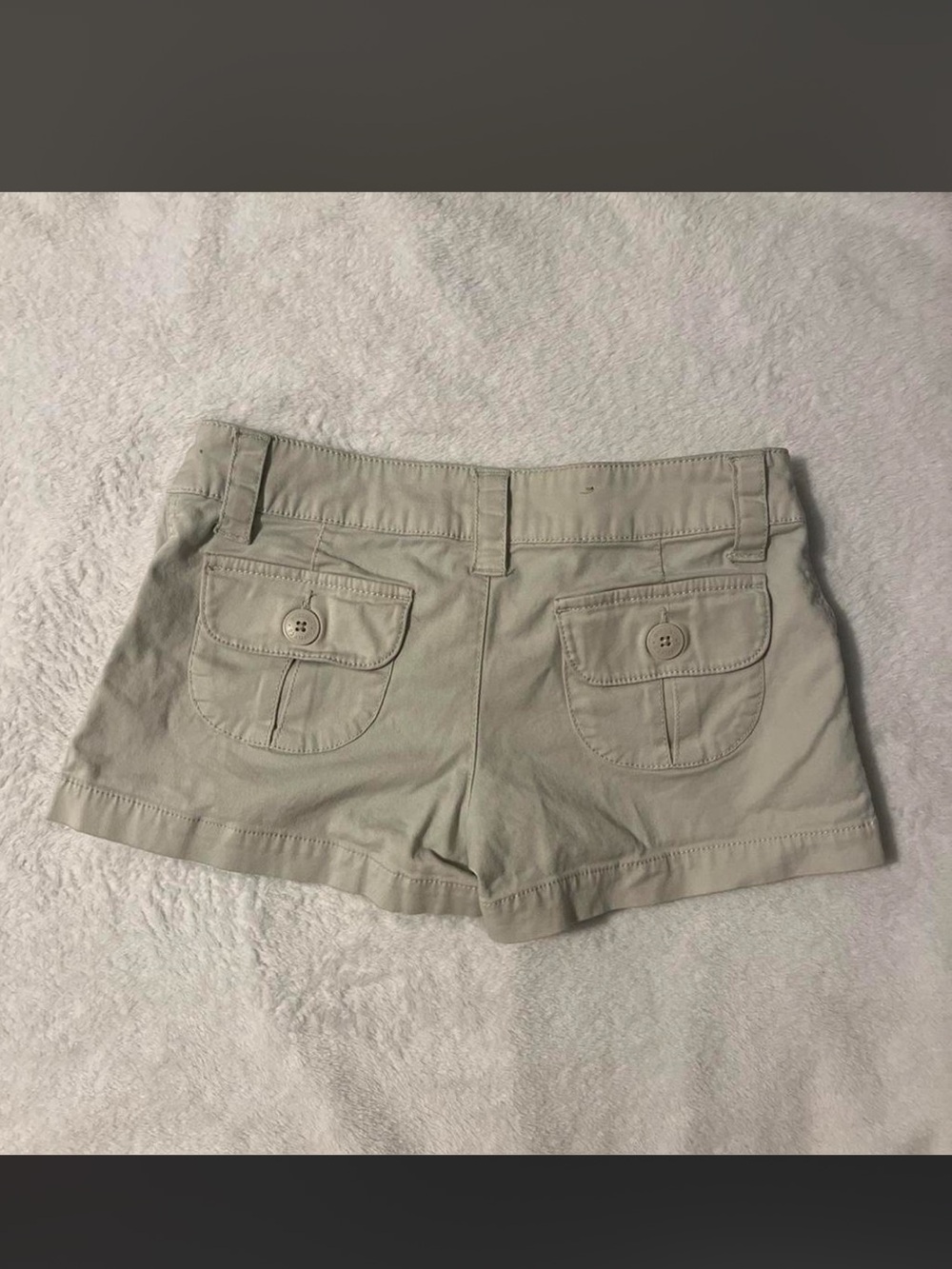 Y2k 2010 Mossimo Supply Co. Khaki Cargo Shorts Discontinued size 3 Fit 6 - Picture 3 of 3
